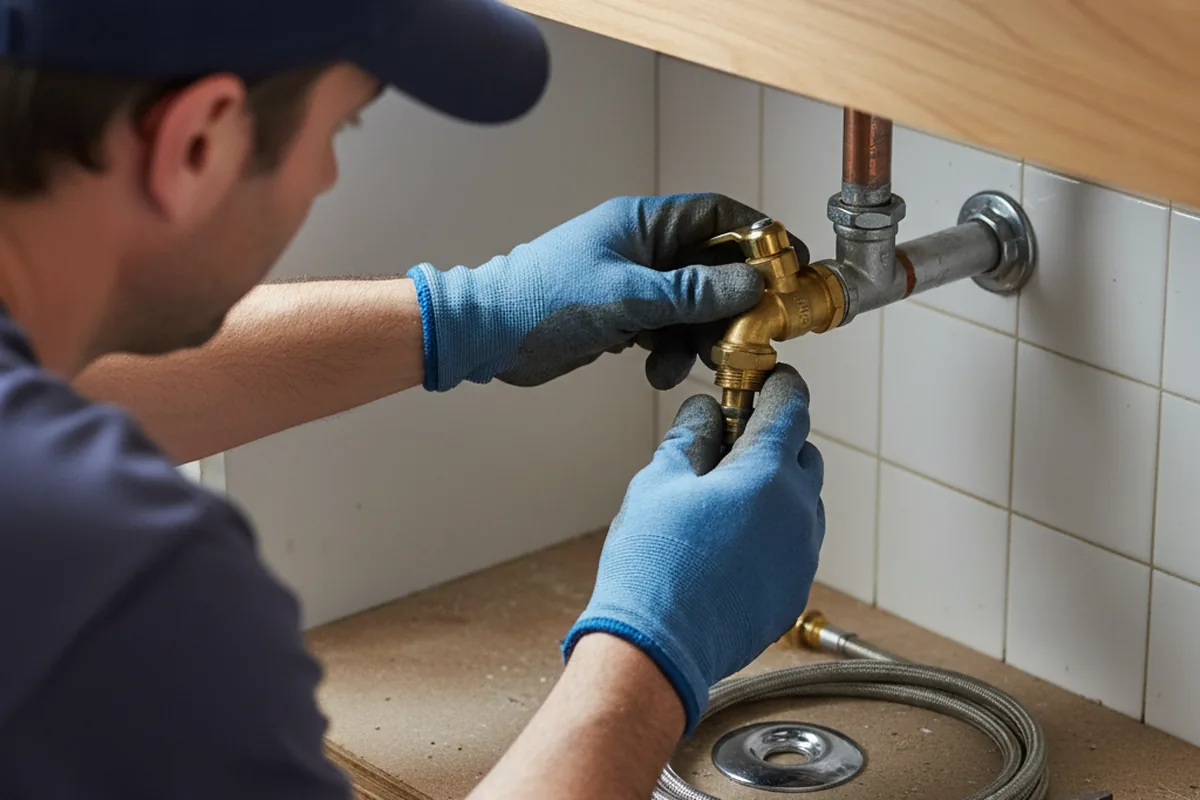 Shutoff valve and fitting work during Faucet and Fixture Repair in Breinigsville